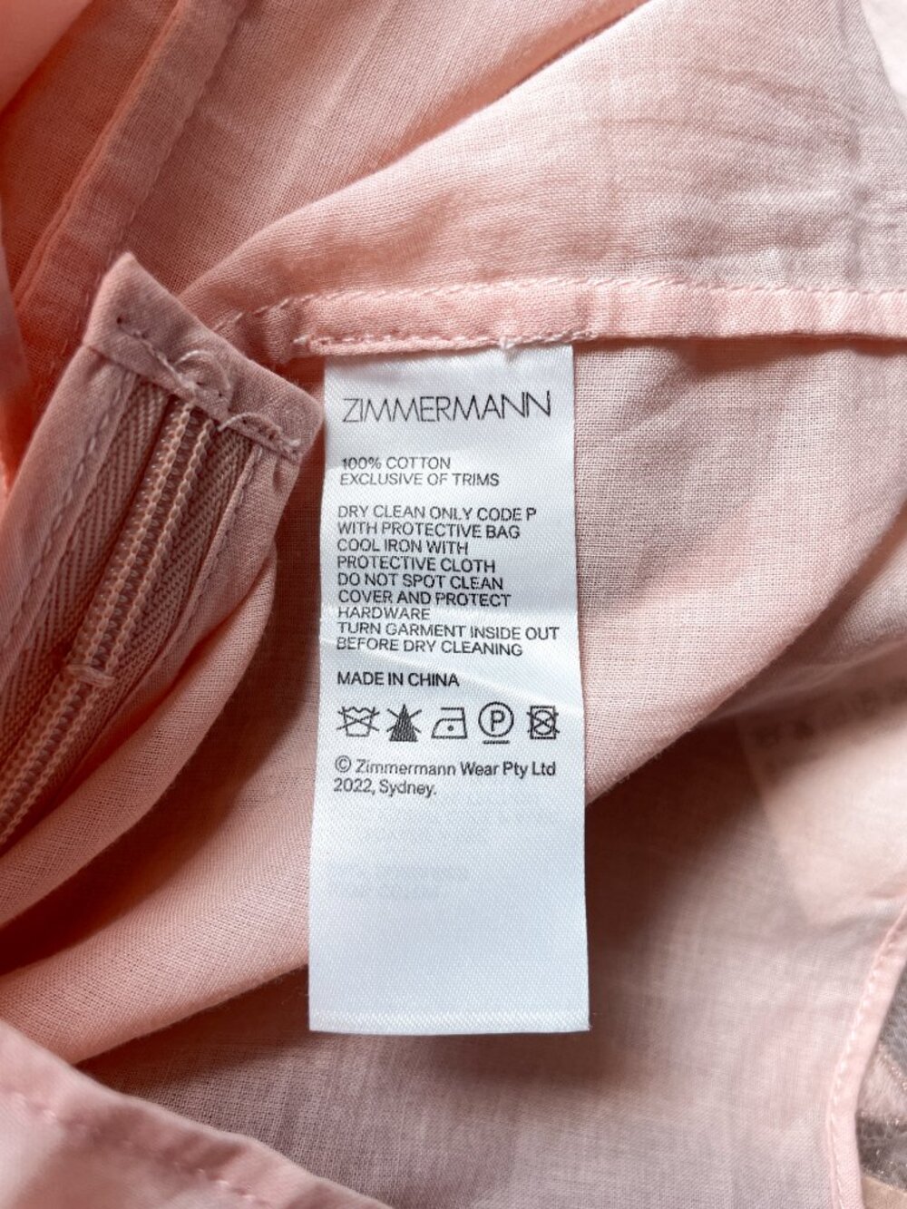 Zimmermann Celestial Zodiac Lace Mini Dress Lipstick Pink Size 0 US 4 - Picture 11 of 16